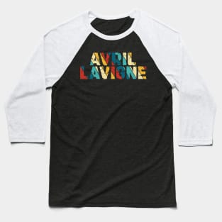 Retro Color - Avril Lavigne Baseball T-Shirt